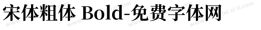 宋体粗体 Bold字体转换
